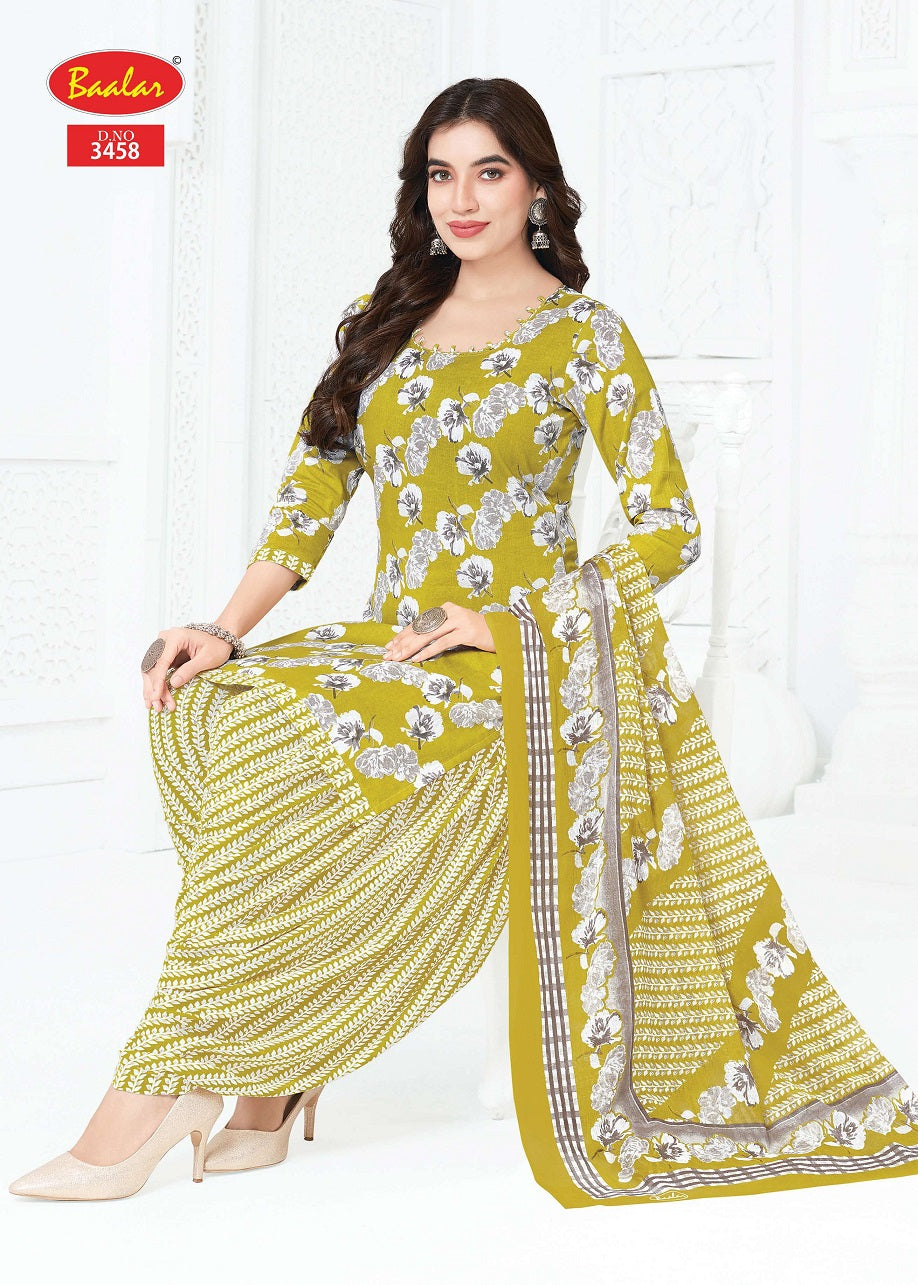 Zaara Patiyala Vol 34 Baalar Cotton Dress Material Wholesale Rate