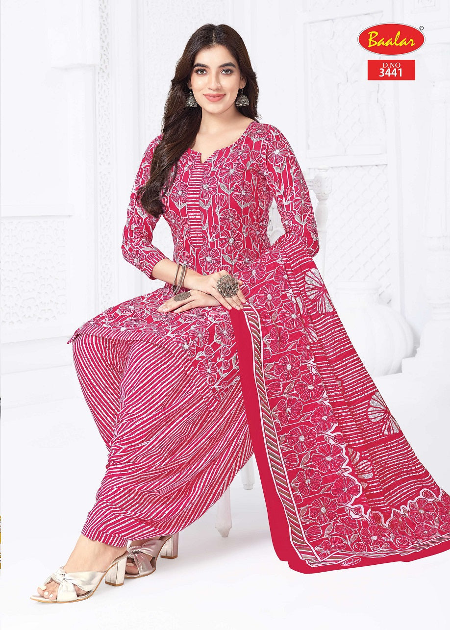 Zaara Patiyala Vol 34 Baalar Cotton Dress Material Wholesale Rate