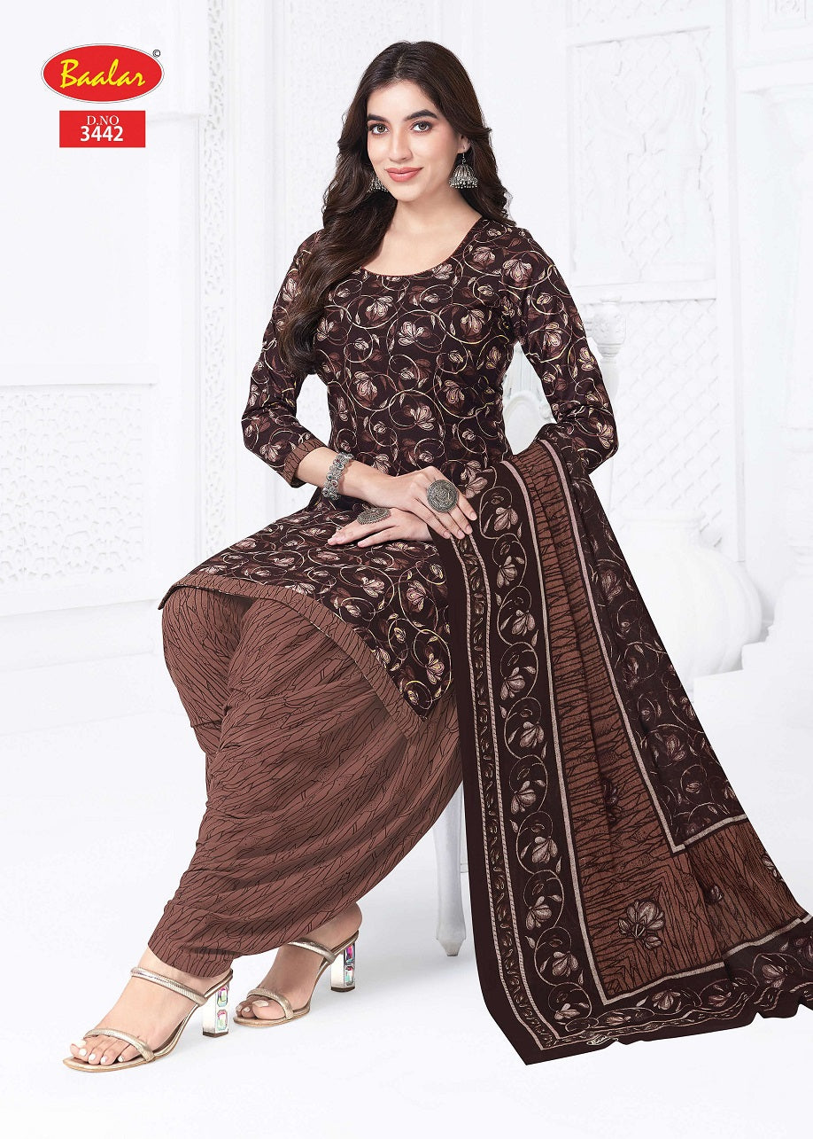 Zaara Patiyala Vol 34 Baalar Cotton Dress Material Wholesale Rate