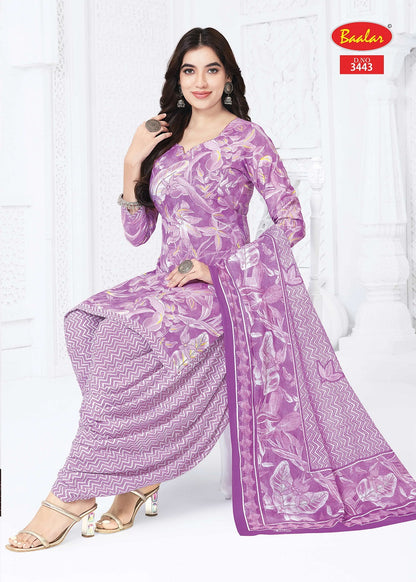 Zaara Patiyala Vol 34 Baalar Cotton Dress Material Wholesale Rate