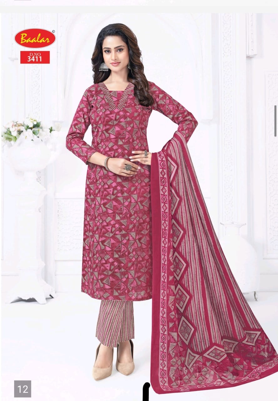 Zaara Vol 34 Baalar Cotton Readymade Pant Style Suits Wholesaler Ahmedabad