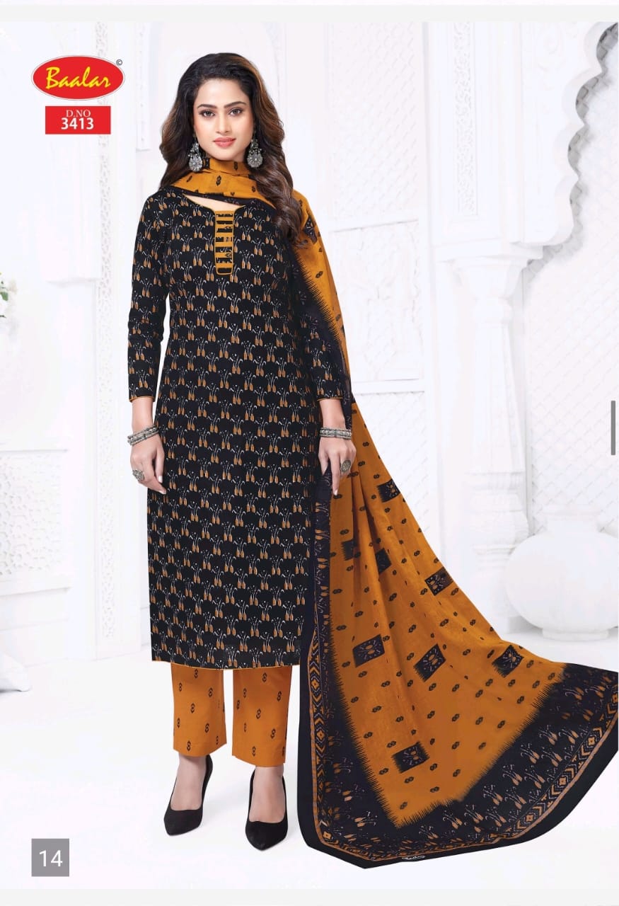 Zaara Vol 34 Baalar Cotton Readymade Pant Style Suits Wholesaler Ahmedabad