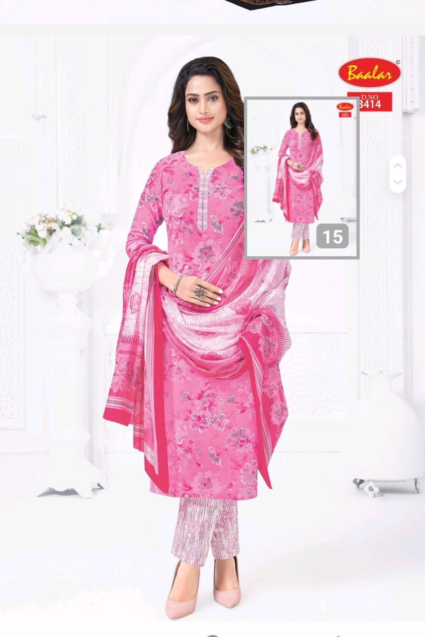 Zaara Vol 34 Baalar Cotton Readymade Pant Style Suits Wholesaler Ahmedabad