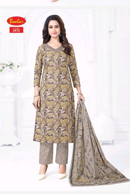Zaara Vol 34 Baalar Cotton Readymade Pant Style Suits Wholesaler Ahmedabad
