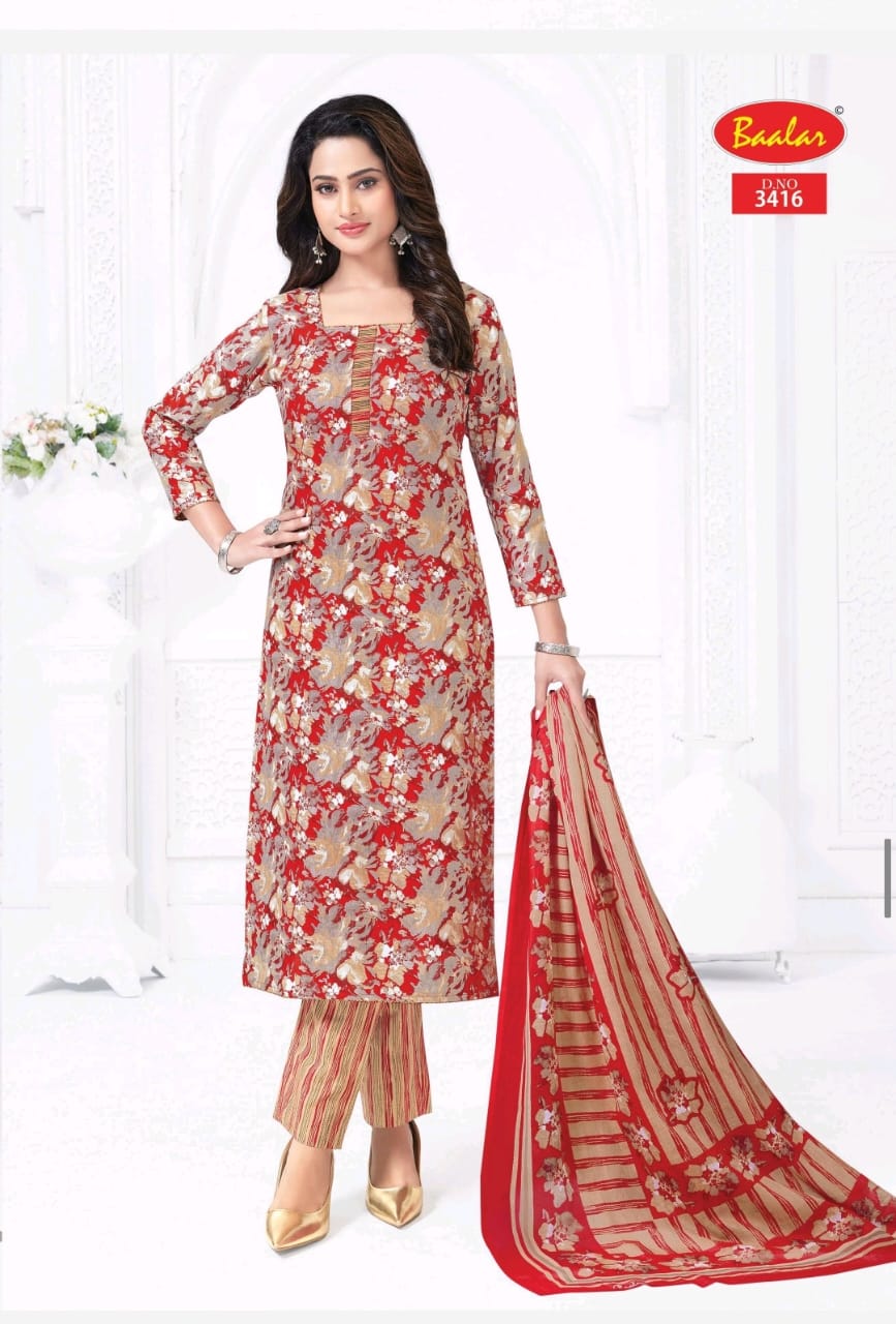 Zaara Vol 34 Baalar Cotton Readymade Pant Style Suits Wholesaler Ahmedabad