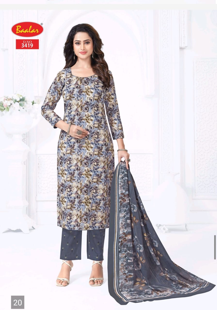 Zaara Vol 34 Baalar Cotton Readymade Pant Style Suits Wholesaler Ahmedabad
