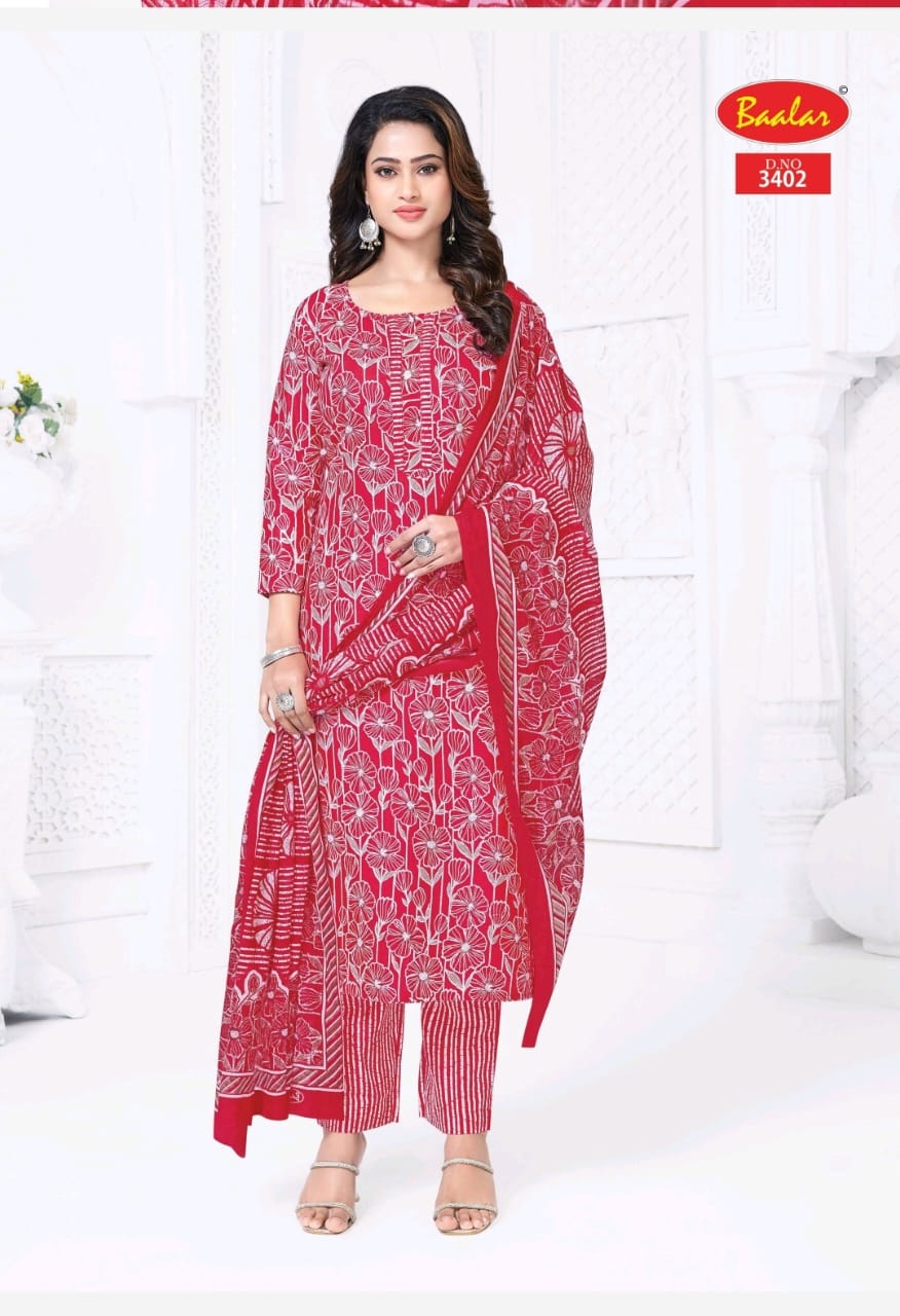 Zaara Vol 34 Baalar Cotton Readymade Pant Style Suits Wholesaler Ahmedabad