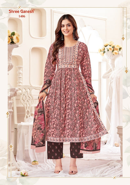 Zaara Vol 4 Shree Ganesh Cotton Readymade Cotton Pant Suits Wholesale