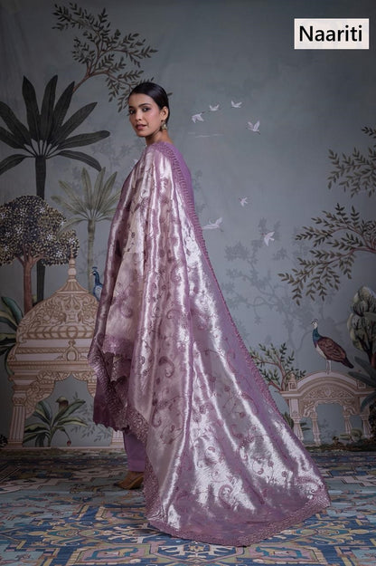 Zabyaq Naariti Tissue Pant Style Suits Wholesaler Ahmedabad
