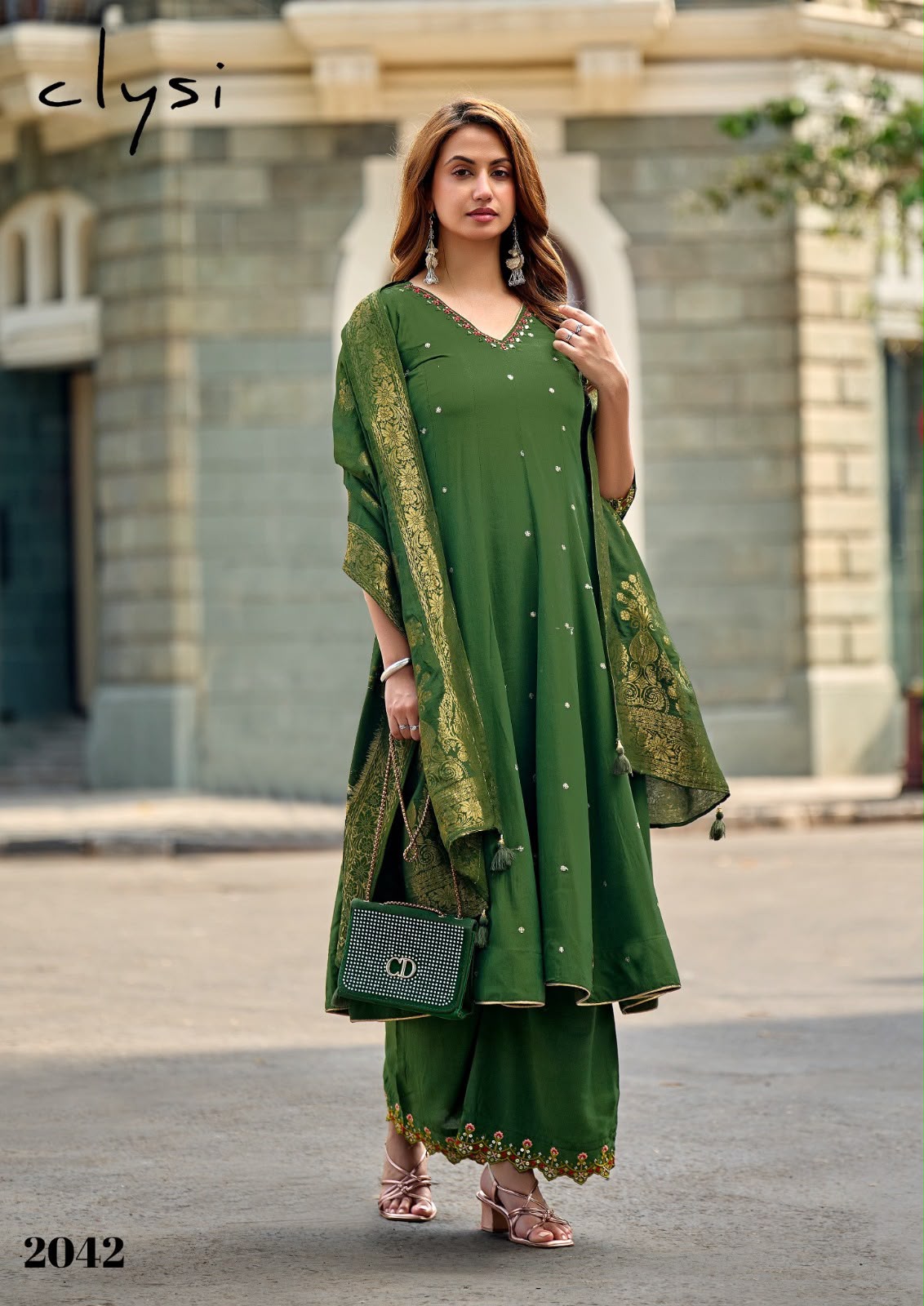 Zafira Clysi Muslin Readymade Plazzo Style Suits Exporter India