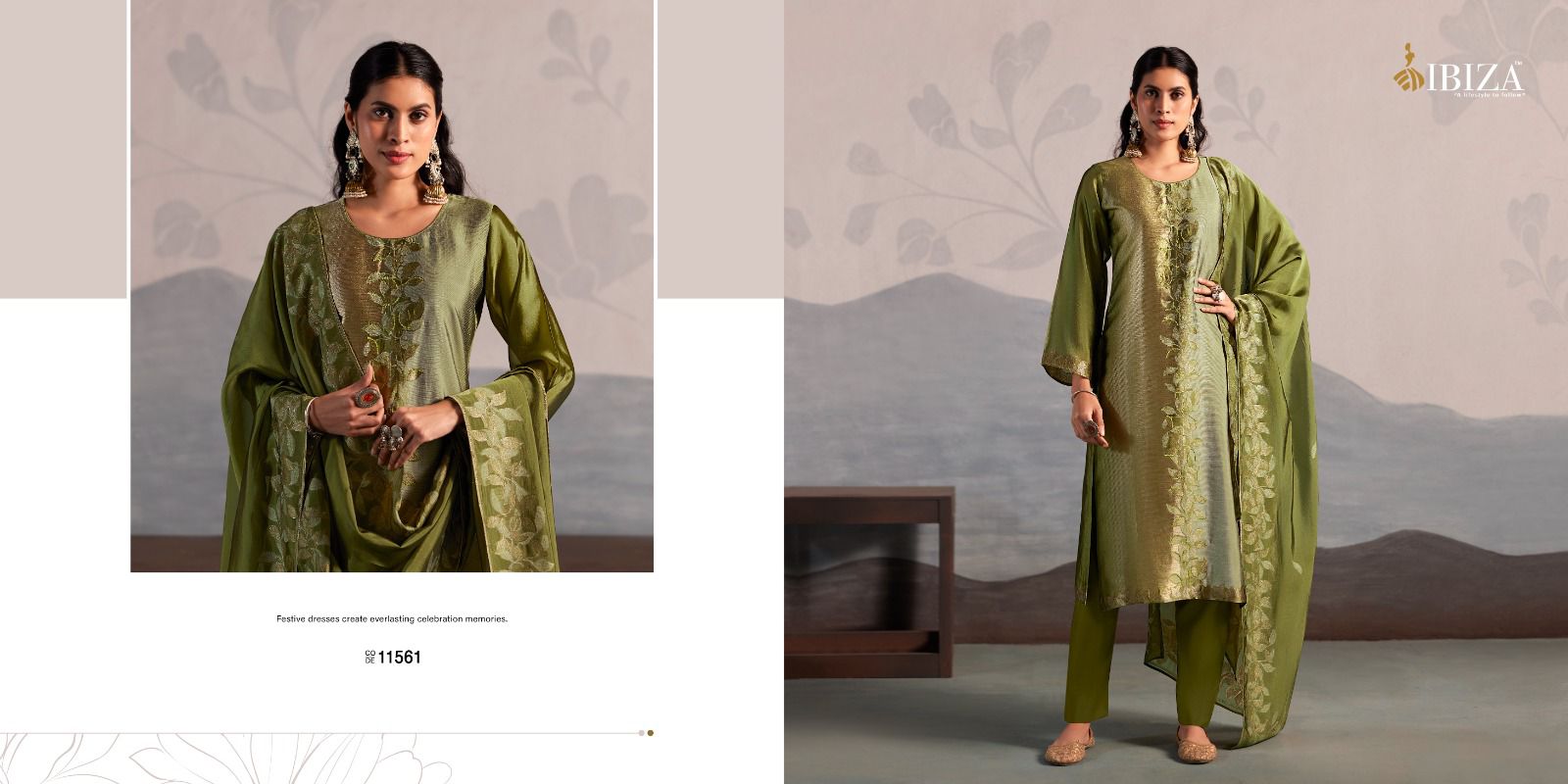 Zafira Ibiza Banglori Silk Pant Style Suits Manufacturer India