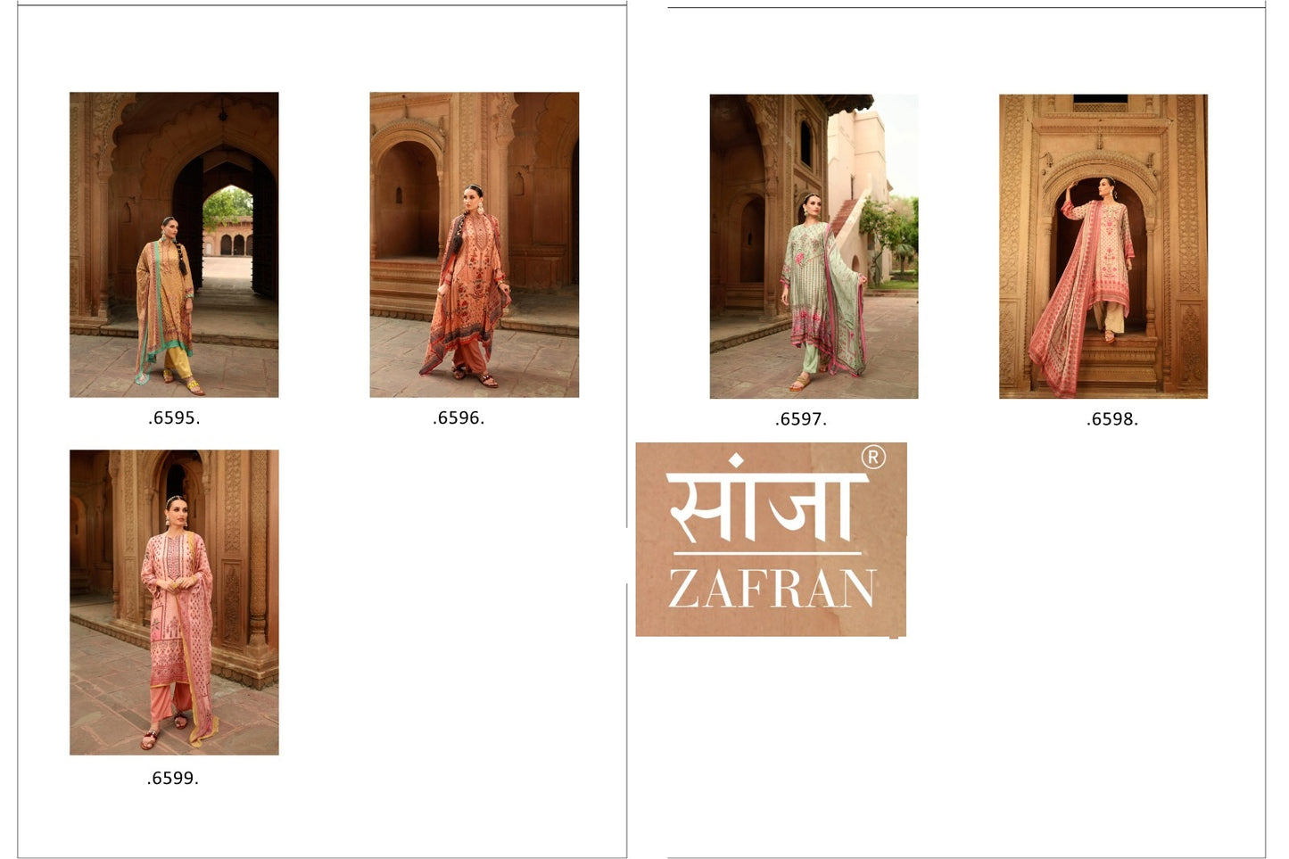 Zafran Saanja Viscose Muslin Pant Style Suits Exporter