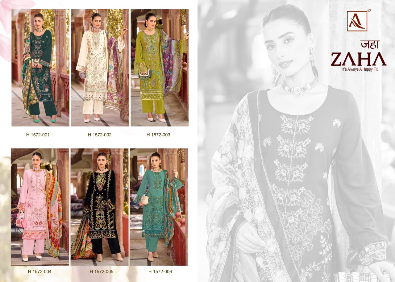 Zaha Alok Viscose Rayon Karachi Salwar Suits Exporter Ahmedabad