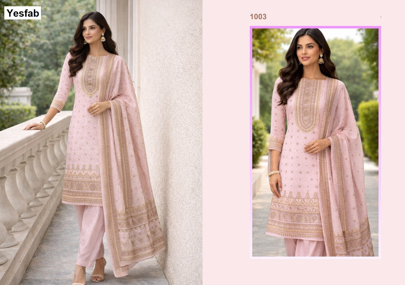 Zaha Yesfab Slub Pant Style Suits Manufacturer Gujarat