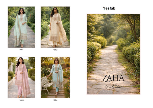 Zaha Yesfab Slub Pant Style Suits Manufacturer Gujarat