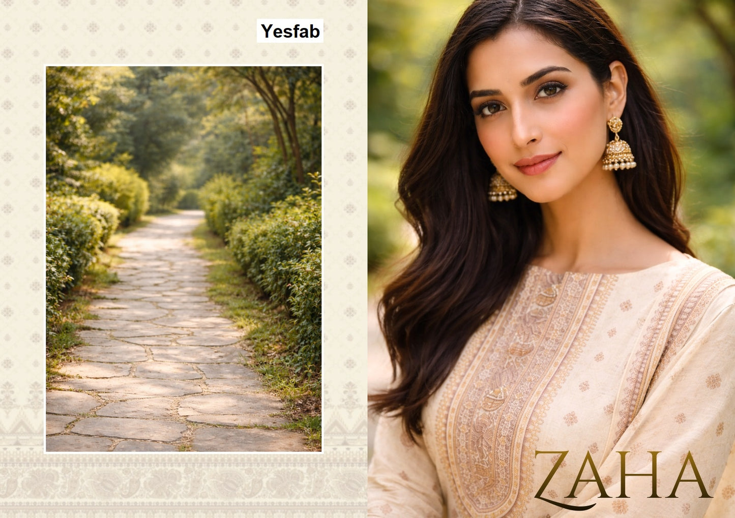 Zaha Yesfab Slub Pant Style Suits Manufacturer Gujarat