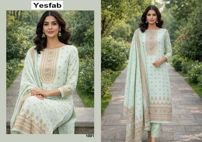 Zaha Yesfab Slub Pant Style Suits Manufacturer Gujarat