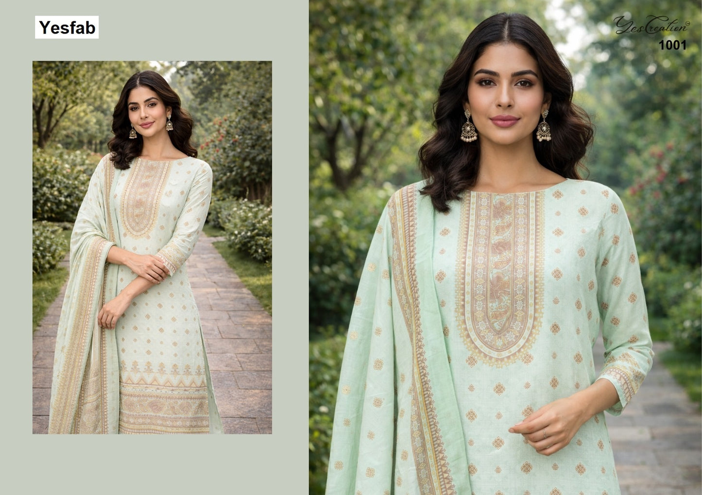 Zaha Yesfab Slub Pant Style Suits Manufacturer Gujarat