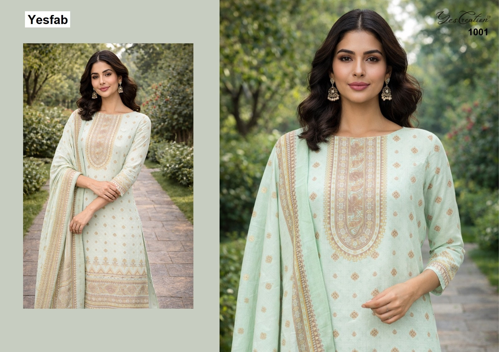 Zaha Yesfab Slub Pant Style Suits Manufacturer Gujarat