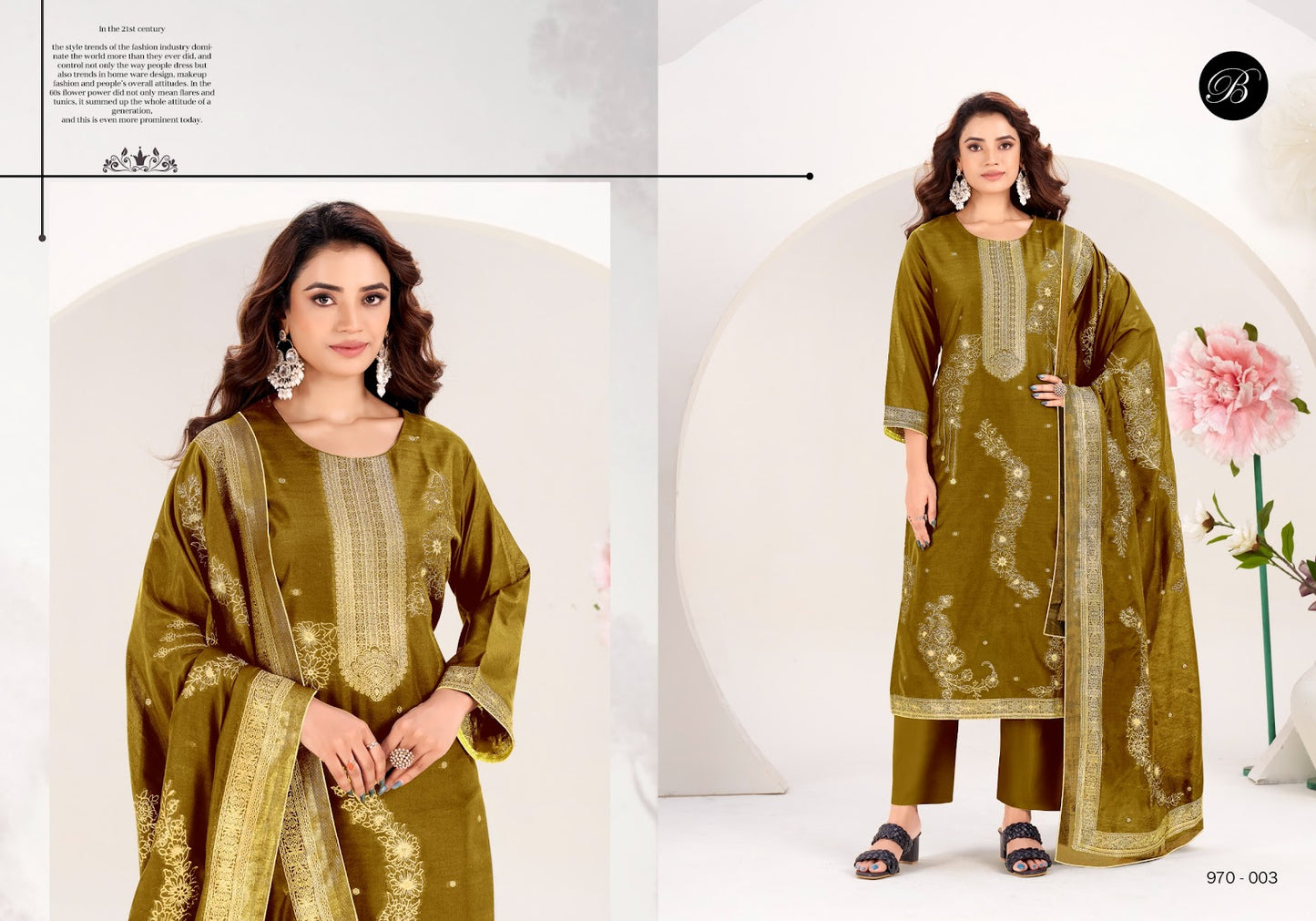 Zahida Belliza Designer Studio Cotton Jacquard Karachi Salwar Suits Wholesale Price