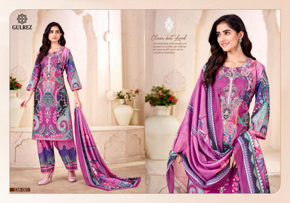Zahira Gulrez Crape Karachi Readymade Suits Manufacturer Gujarat