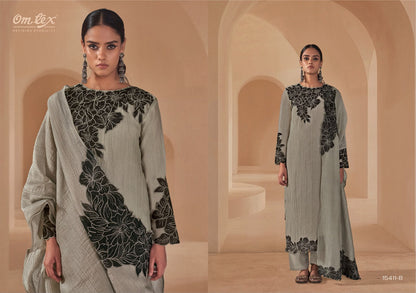 Zahira Omtex Crush Pant Style Suits Exporter India