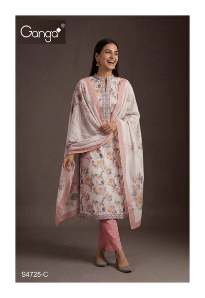 Zahra 4725 Ganga Cotton Pant Style Suits Wholesaler Gujarat
