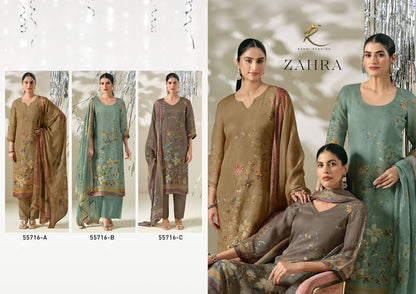 Zahra 55716 Rakhi Fashion Organza Pant Style Suits Manufacturer Ahmedabad