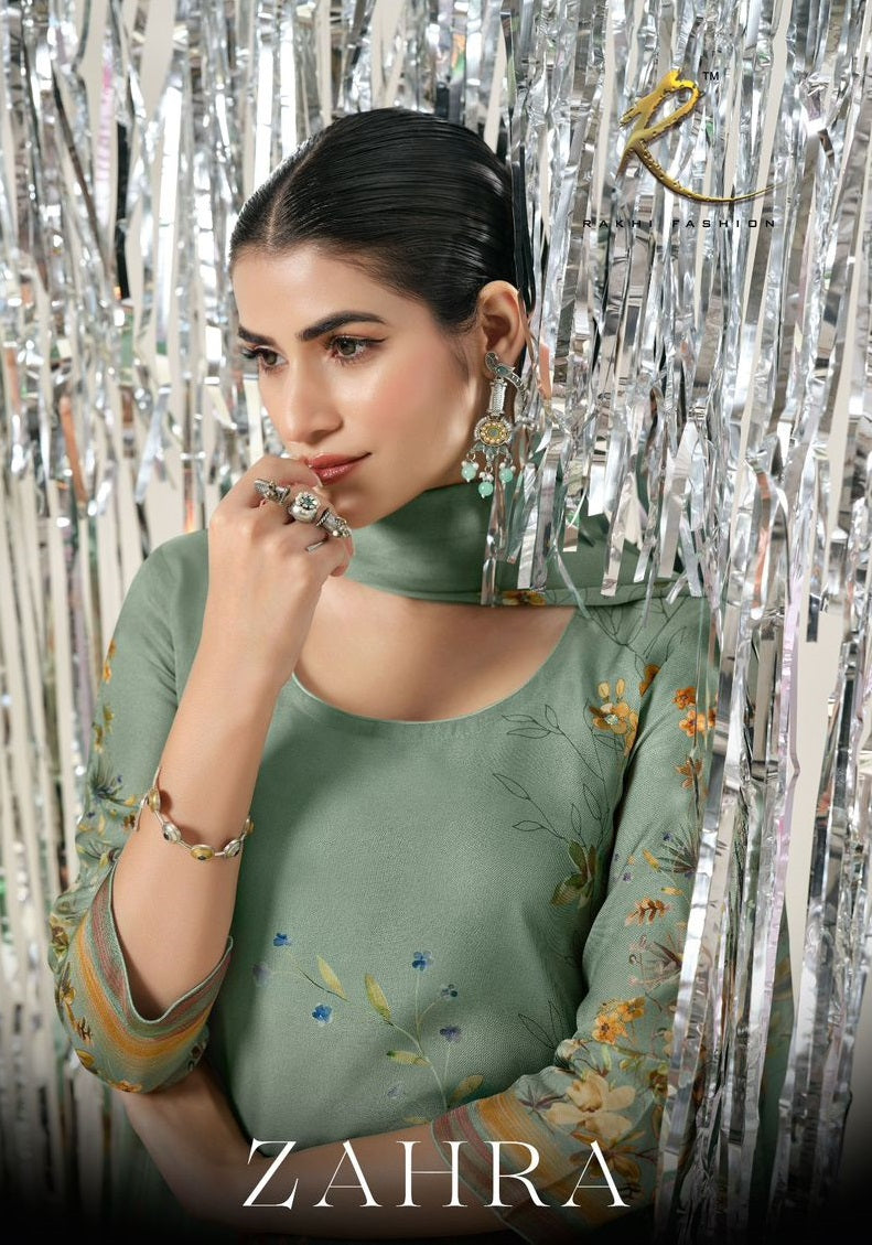 Zahra 55716 Rakhi Fashion Organza Pant Style Suits Manufacturer Ahmedabad