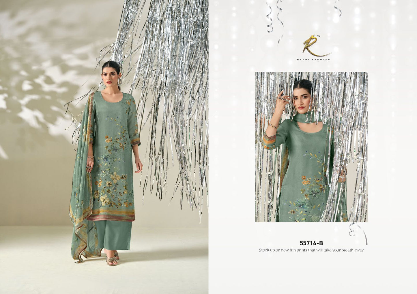 Zahra 55716 Rakhi Fashion Organza Pant Style Suits Manufacturer Ahmedabad