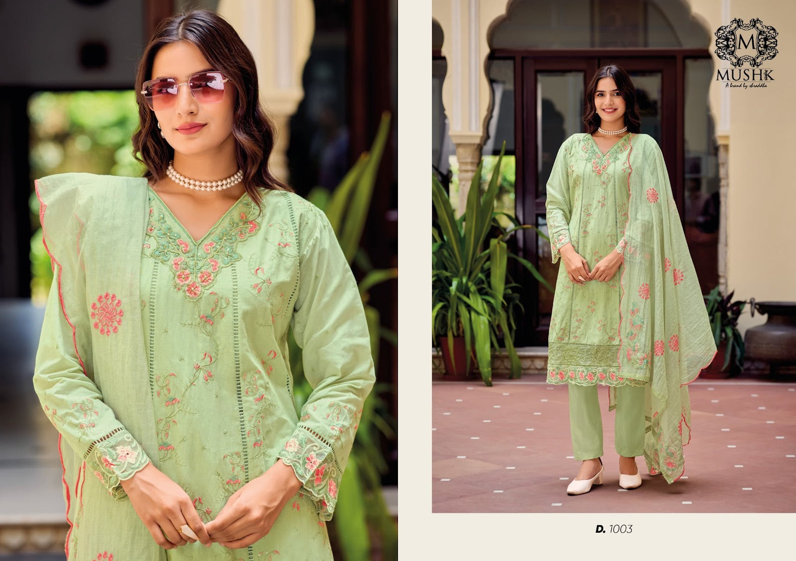 Zahra Cotton Anarkali Mushk Pakistani Readymade Suits Wholesaler Ahmedabad