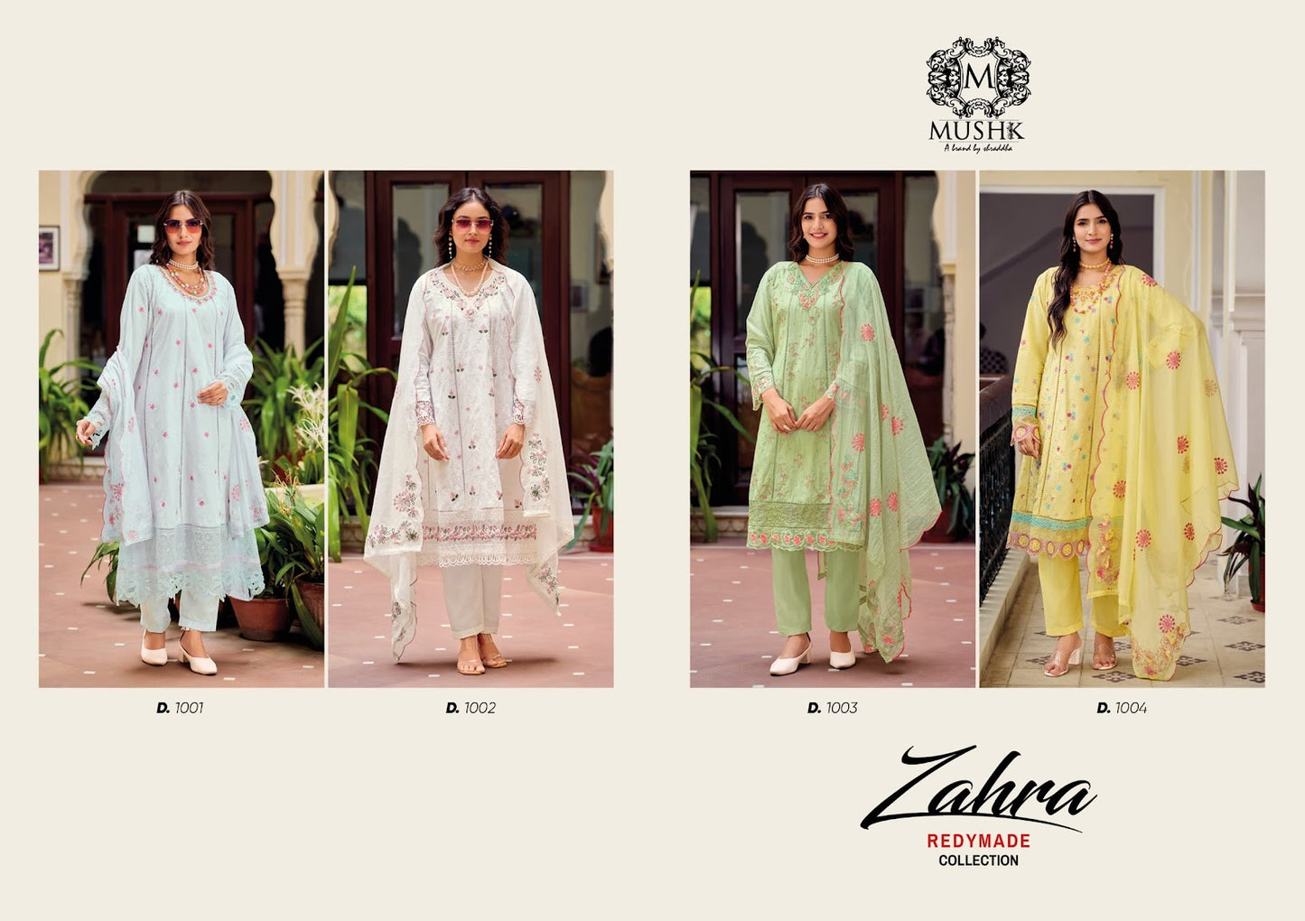 Zahra Cotton Anarkali Mushk Pakistani Readymade Suits Wholesaler Ahmedabad