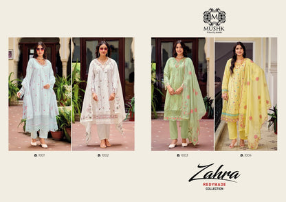 Zahra Cotton Anarkali Mushk Pakistani Readymade Suits Wholesaler Ahmedabad