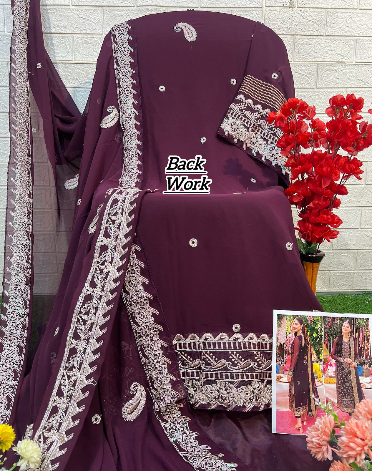 Zahra Rubab Alk Georgette Pakistani Salwar Suits Wholesaler Ahmedabad