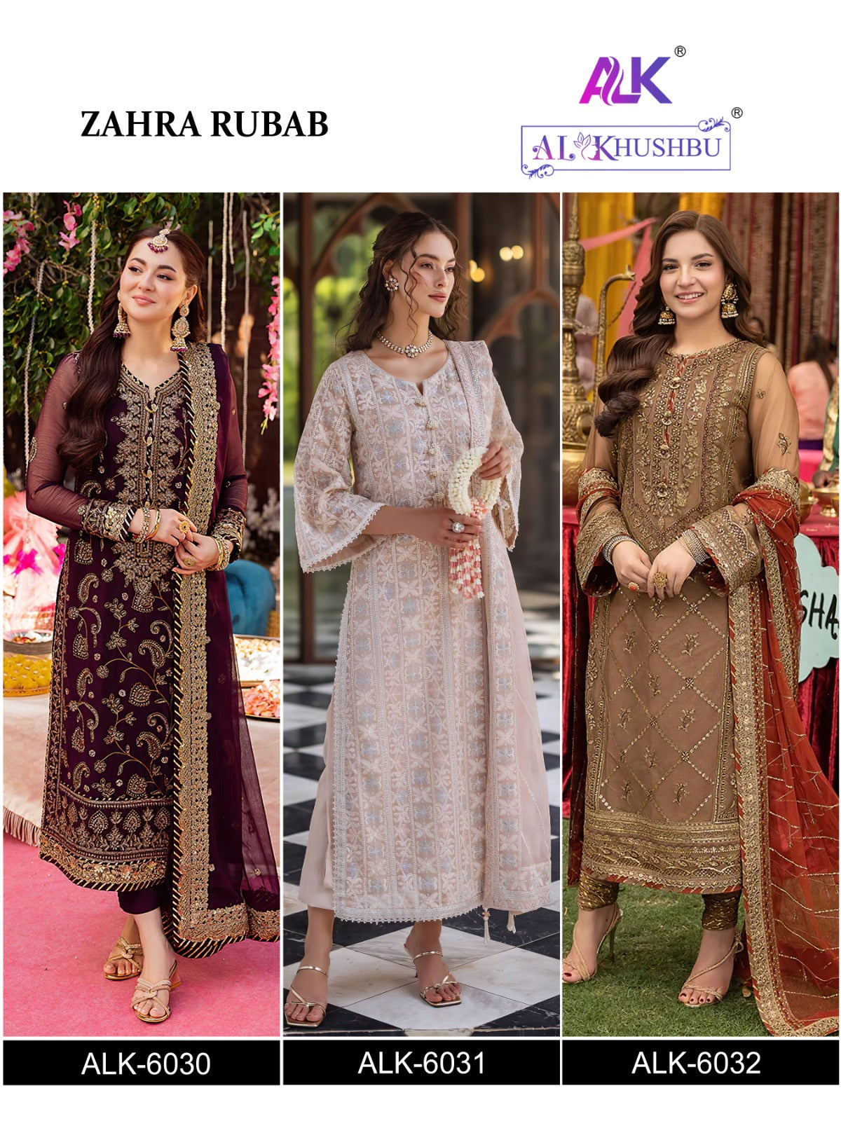 Zahra Rubab Alk Georgette Pakistani Salwar Suits Wholesaler Ahmedabad