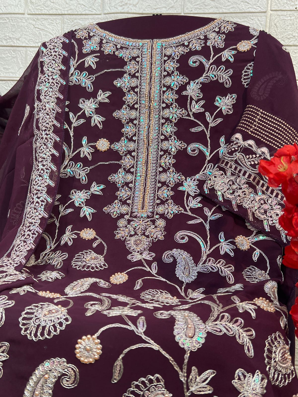 Zahra Rubab Alk Georgette Pakistani Salwar Suits Wholesaler Ahmedabad