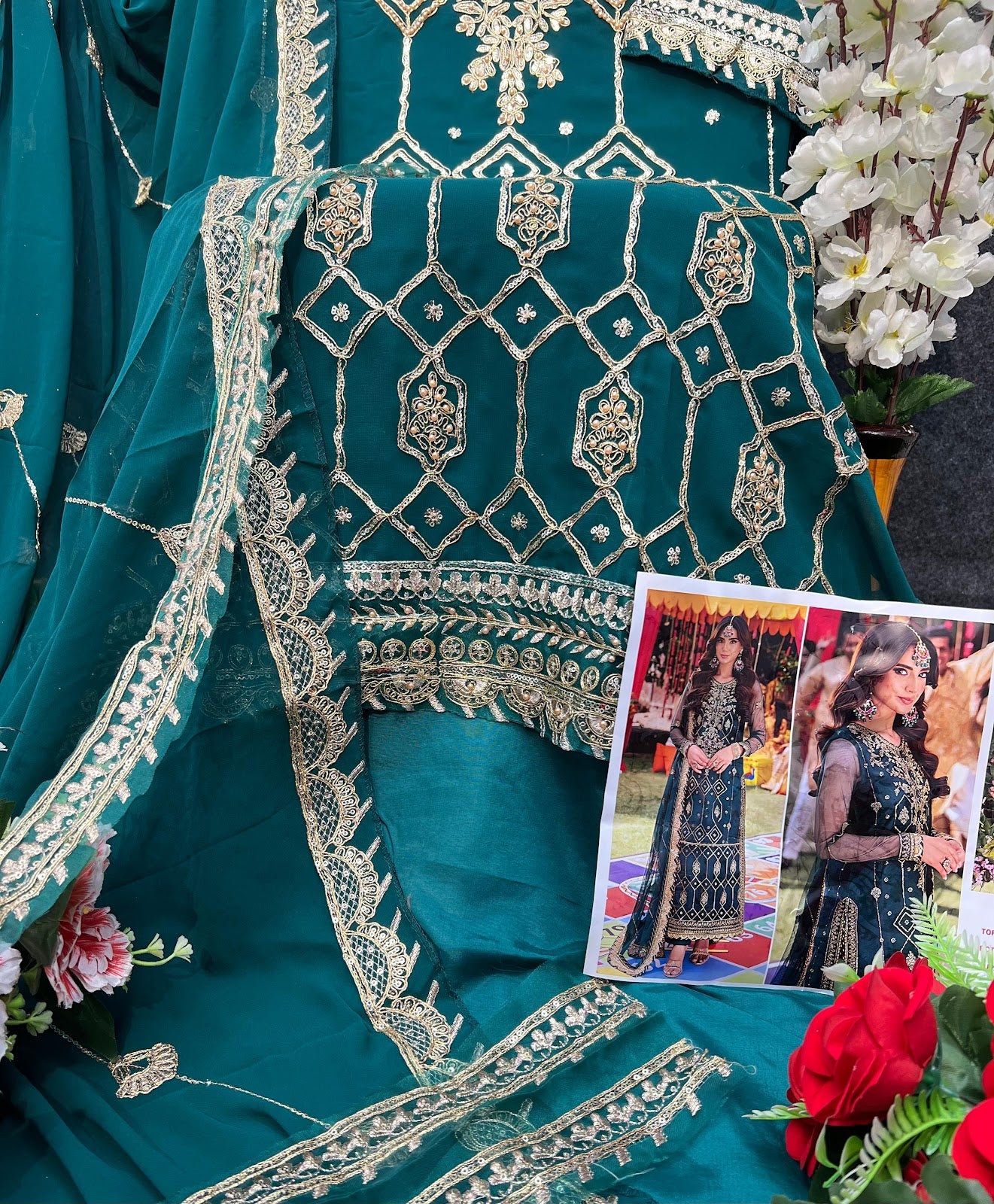 Zahra Rubab Vol 3 6009-6011 Alk Georgette Pakistani Salwar Suits Manufacturer India