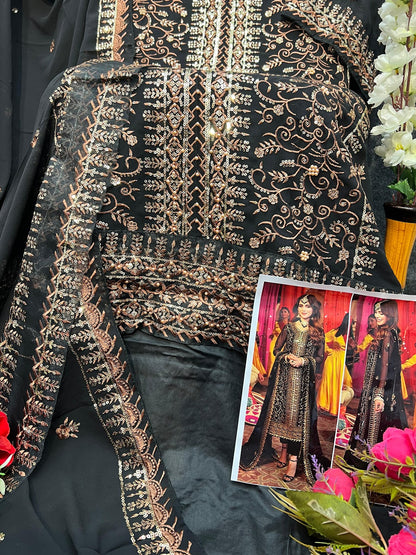 Zahra Rubab Vol 3 6009-6011 Alk Georgette Pakistani Salwar Suits Manufacturer India