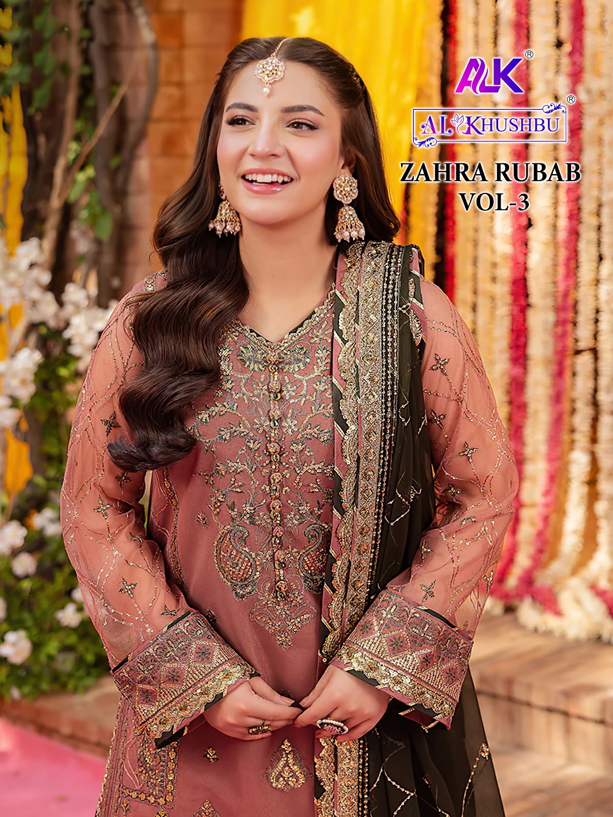 Zahra Rubab Vol 3 6009-6011 Alk Georgette Pakistani Salwar Suits Manufacturer India