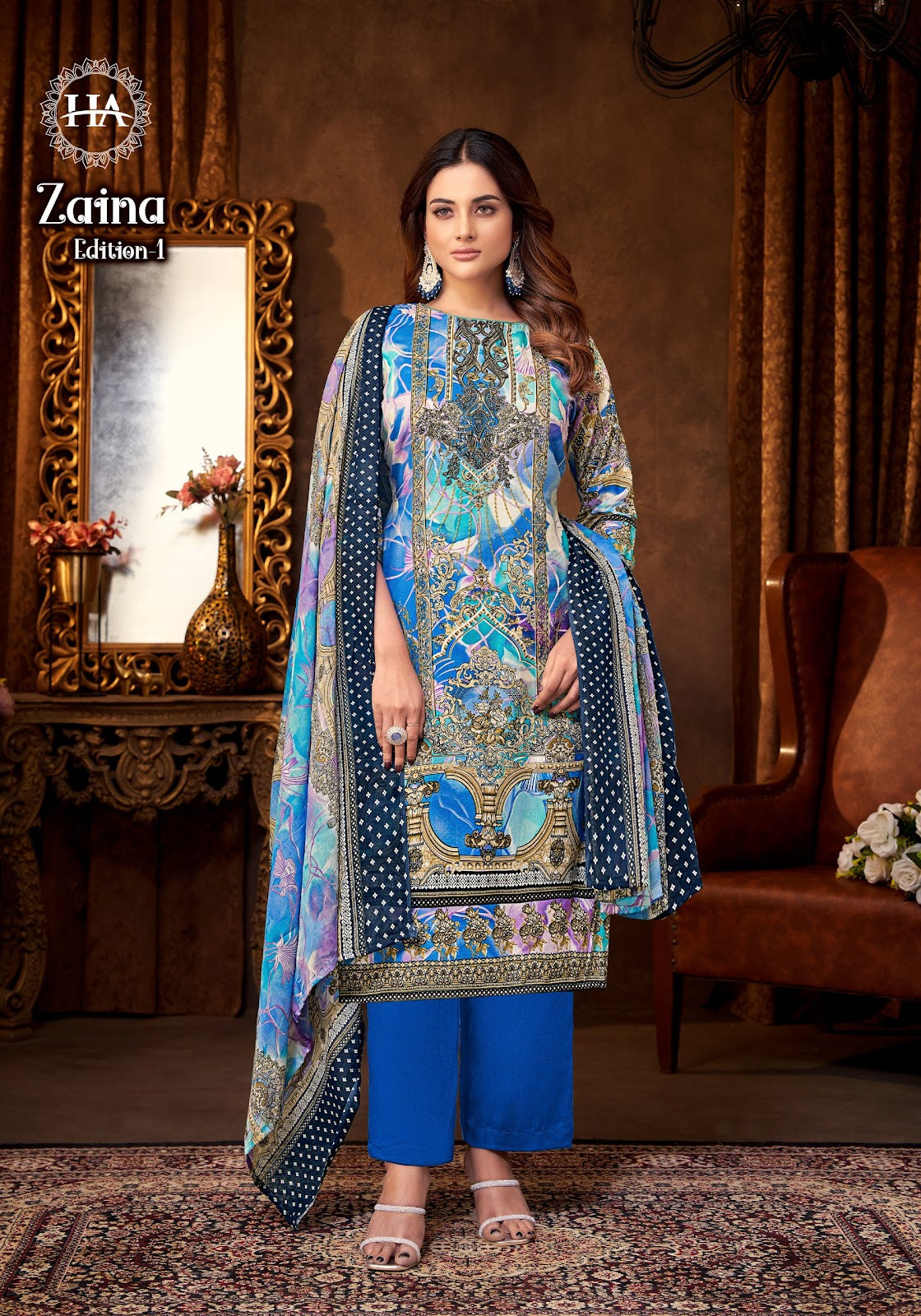 Zaina Alok Pure Viscose Karachi Salwar Suits Supplier Ahmedabad