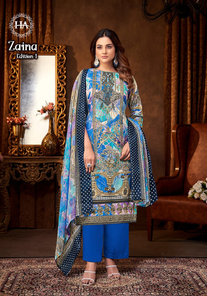 Zaina Alok Pure Viscose Karachi Salwar Suits Supplier Ahmedabad