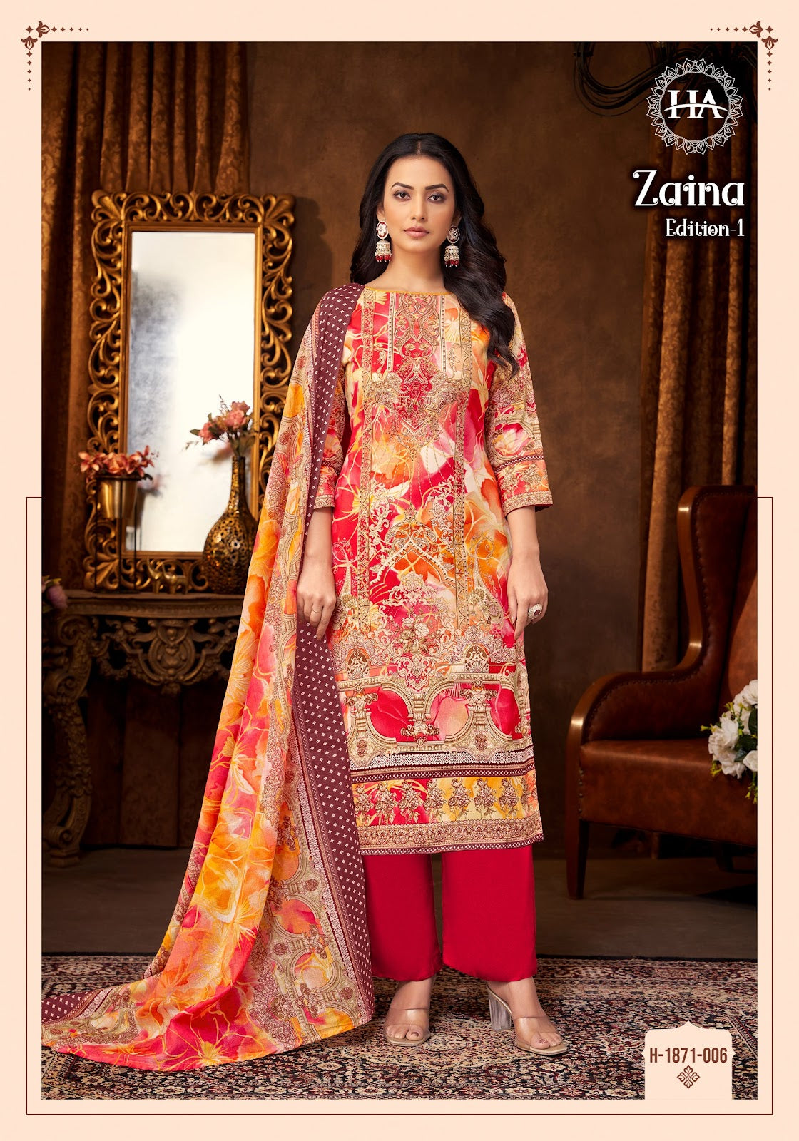 Zaina Alok Pure Viscose Karachi Salwar Suits Supplier Ahmedabad