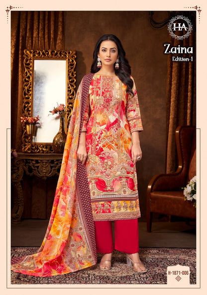 Zaina Alok Pure Viscose Karachi Salwar Suits Supplier Ahmedabad