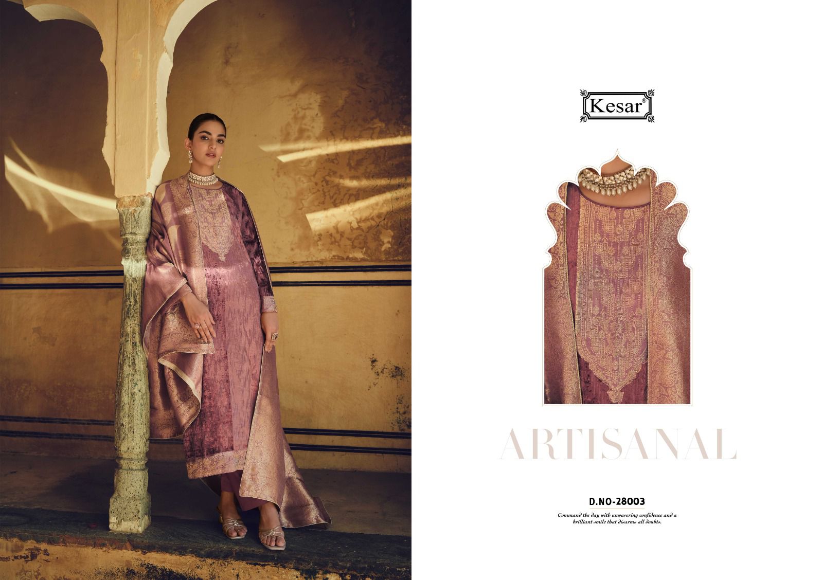 Zainab Kesar Velvet Suits Exporter India