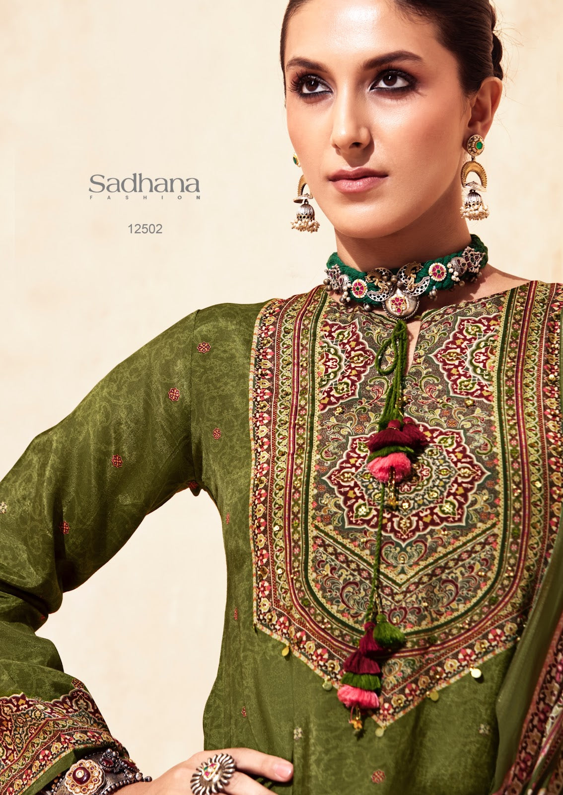 Zainab Sadhana Muslin Silk Pant Style Suits Exporter Ahmedabad