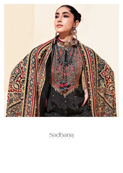 Zainab Sadhana Muslin Silk Pant Style Suits Exporter Ahmedabad