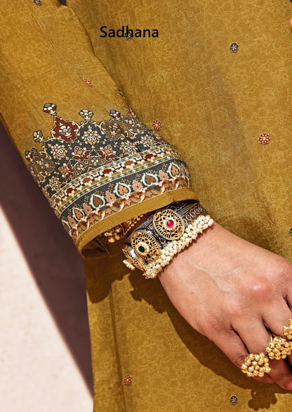 Zainab Sadhana Muslin Silk Pant Style Suits Exporter Ahmedabad