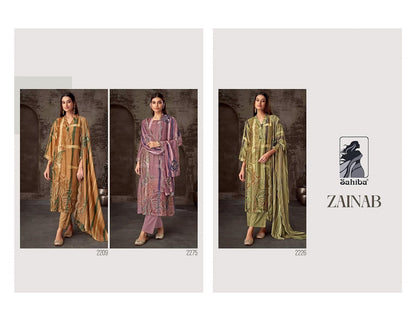 Zainab Sahiba Muslin Silk Pant Style Suits Manufacturer Ahmedabad