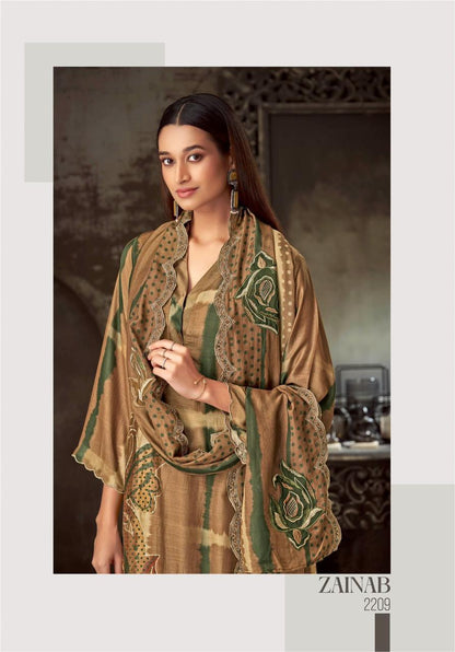 Zainab Sahiba Muslin Silk Pant Style Suits Manufacturer Ahmedabad