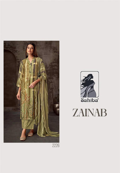 Zainab Sahiba Muslin Silk Pant Style Suits Manufacturer Ahmedabad